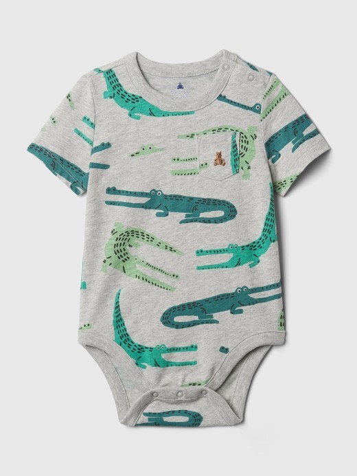 Image for Baby Stripe Pocket Bodysuit from Gap