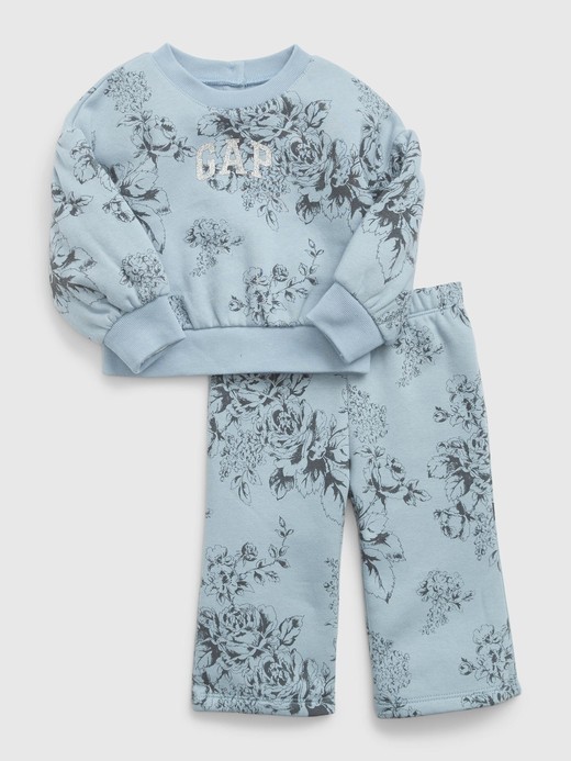 Image for Baby Arch Logo Floral Sweat Set from Gap