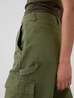 GAP Ženske široke cargo hlače Zelena - Olive Green 8