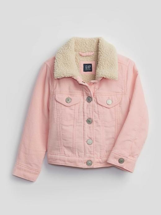 Image for Toddler Icon Denim Sherpa Jacket from Gap