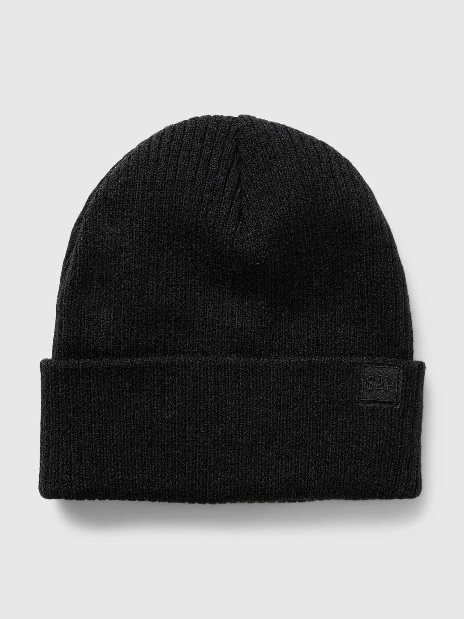 GAP Pletena kapa za dečke Črna - V-Oc Beanie:Trublack 