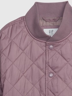 GAP Kids 100% Recycled Lightweight Quilted Puffer Jacket Black 3