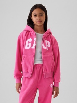 Gap logo jopa s kapuco iz flisa za deklice