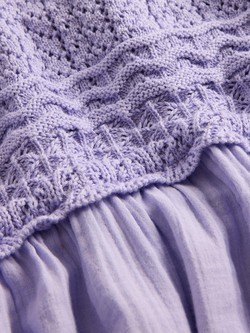 GAP Kvačkana obleka z naramnicami za deklice Škrlatna - Warm Violet 4