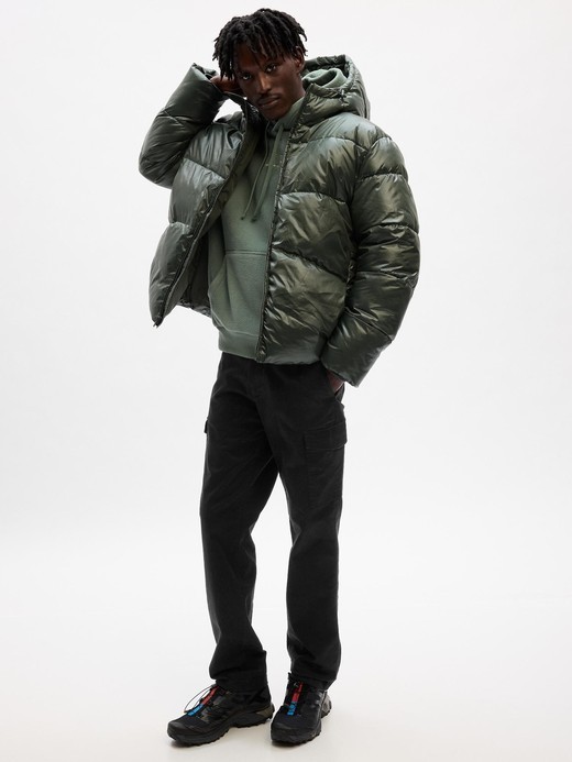 Image for 100% Recycled High Shine Puffer Jacket from Gap