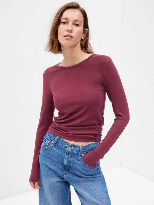 Slika za Ženska majica z dolgimi rokavi od Gap