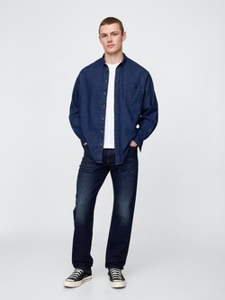 Moške straight jeans hlače