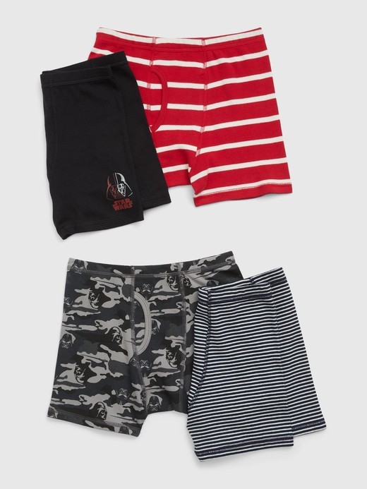 Image for GapKids | Star Wars™ 100% Organic Cotton Boxer Briefs (4-Pack) from Gap