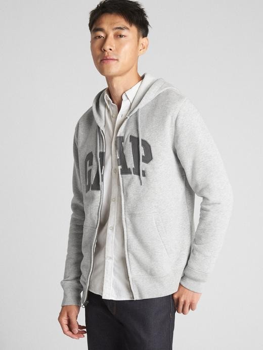 Image for Fleece Logo Zip Hoodie from Gap