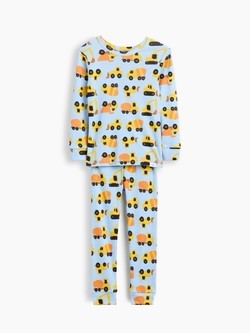 Baby & Toddler Organic Brushed Cotton Construction Truck PJ Set