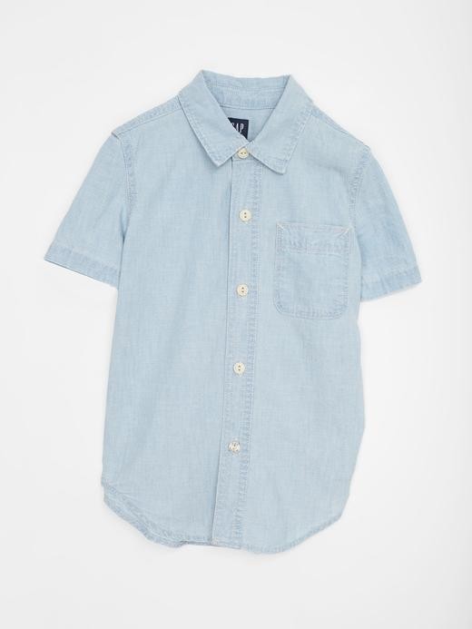 GAP Denim Short Sleeve Shirt | Gap