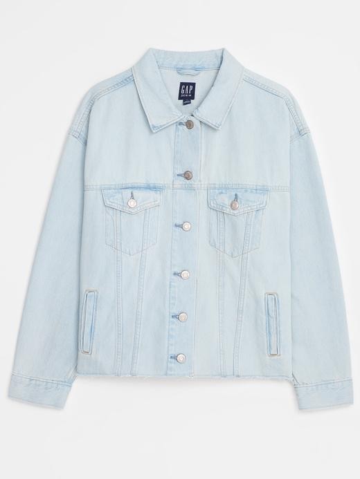 Image for Oversized Icon Denim Jacket from Gap