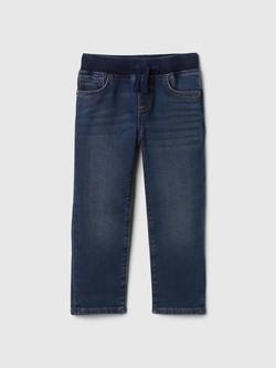 Slim fit jeans hlače z elastičnim pasom za malčke