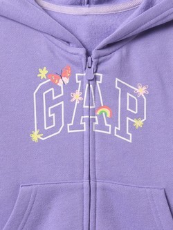 GAP babyGap Relaxed Logo Hoodie Wisteria Blossom 3