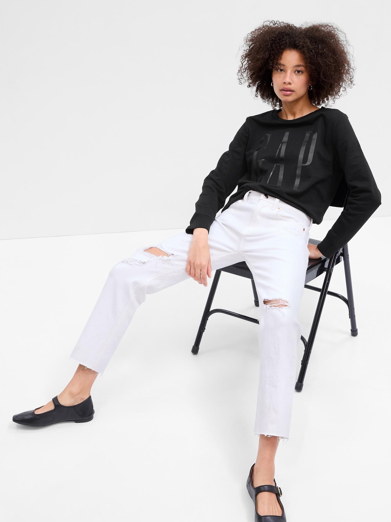GAP Gap Logo Sweatshirt Black 