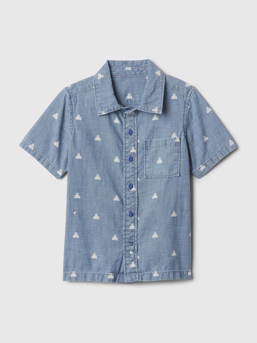 Image for babyGap Print Denim Shirt from Gap