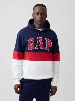Gap logo moški pulover s kapuco