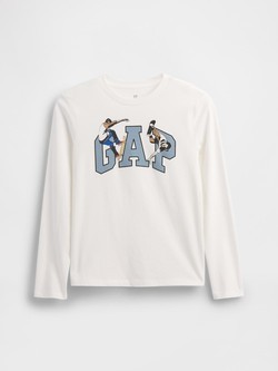 Gap logo majica z dolgimi rokavi za dečke