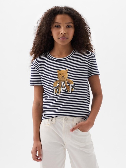 Image for Kids Organic Cotton Brannan Bear Logo T-Shirt from Gap