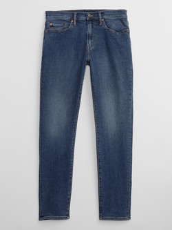 GAP Moške Slim Taper jeans hlače Modra - Medium Indigo 3