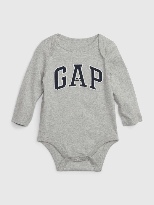 Image for Baby 100% Organic Cotton Gap Athletic Logo Bodysuit from Gap