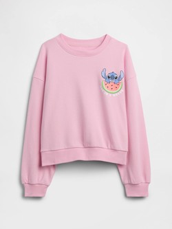 GapKids × Disney Lilo and Stitch Oversized Wedge Crewneck Sweatshirt