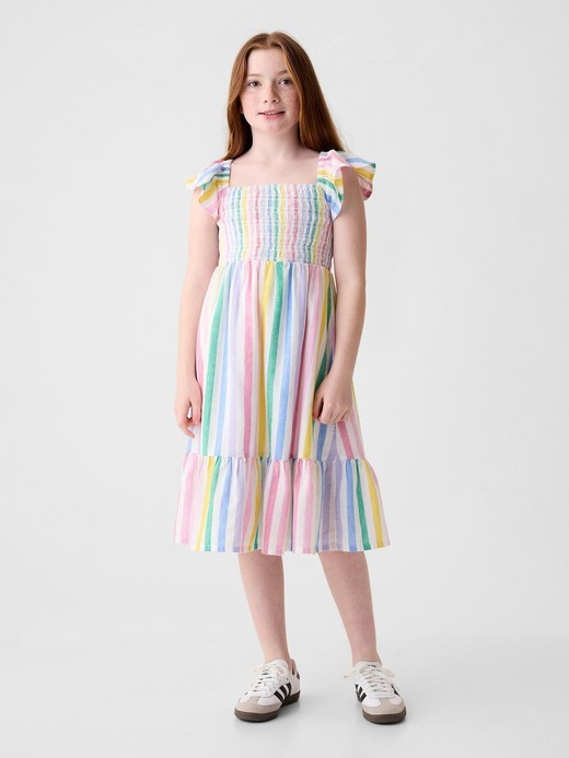 Slika za Midi obleka z naborki za deklice od Gap