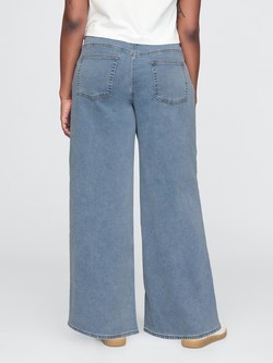 GAP Ženske baggy jeans hlače Modra - Light Indigo 6
