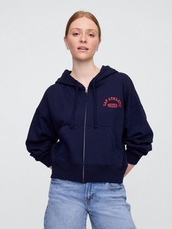 Gap logo ženska oversized jopa s kapuco
