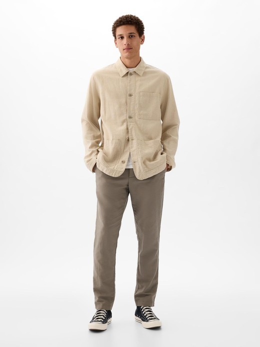 Image for Linen-Cotton Chore Jacket from Gap