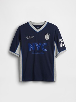 Oversized fit majica s kratkimi rokavi za dečke