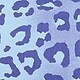 Modra - blue leopard print