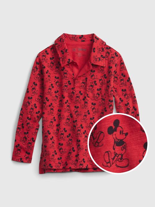 Slika za babyGap | Disney Miki Miška polo majica z dolgimi rokavi za malčke od Gap